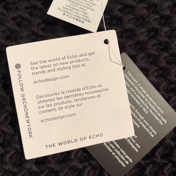 Beautiful Quality Black Poncho with Tassels - Picture 6 of 6